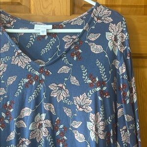 J. Jill Blue Floral Top